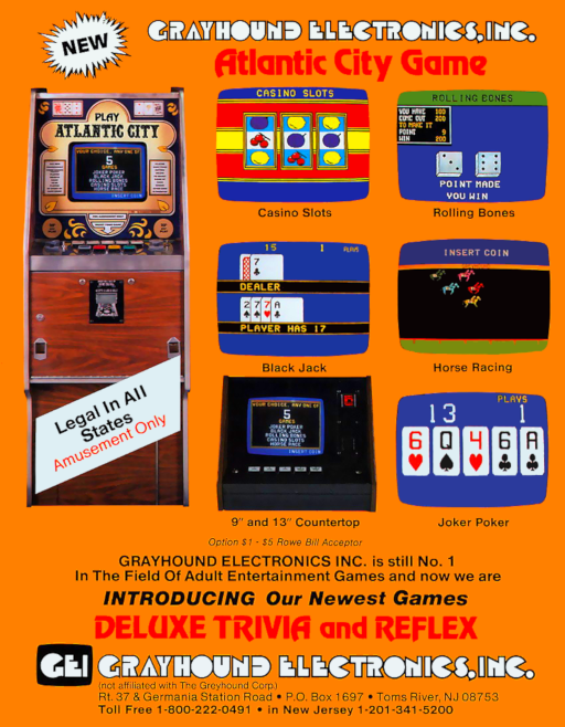 Atlantic City Action Arcade ROM ISO Featured Video Game ROMs and ISOs, Game